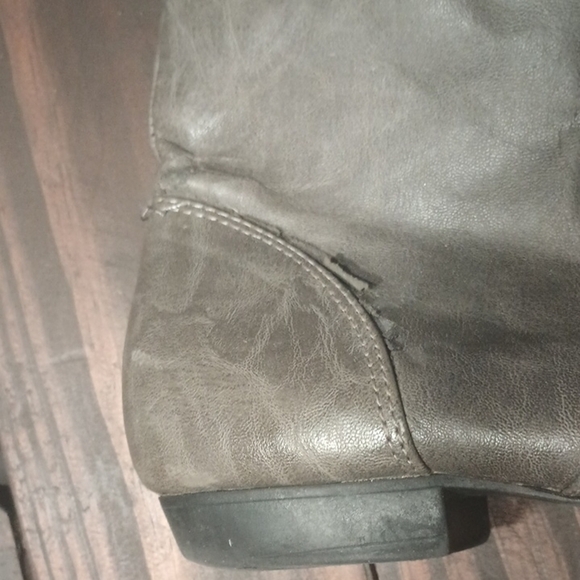 Lower East Side Gray Slouchy Women's Boots Size 10 Knee High - Picture 7 of 7